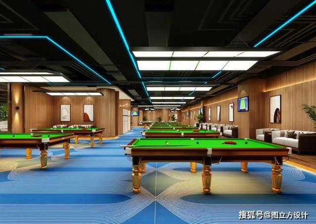 计：装修效果图引领运动新风尚米乐m6登录入口时尚台球室设