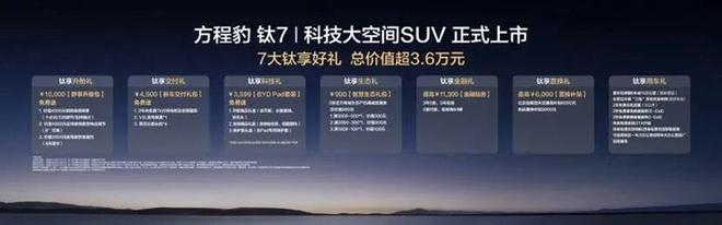 钛7火爆上市售价1798万元起比亚迪“大五座天花板”方程豹(图9)